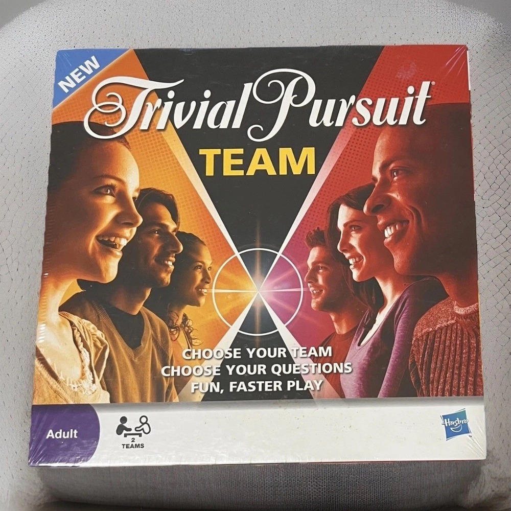 2009 Trivial Pursuit Team Edition Game Hasbro Board Game Adult New Sealed